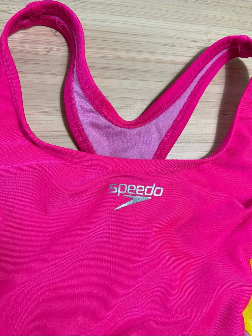 Speedo Girls Hot Pink One-Piece Swimsuit Medium